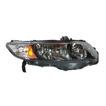 Headlight Lens Housing Right w/Clear Signal Lens for Honda Civic Coupe 2010-2011