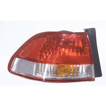 Tail Light Assembly Left Body Mounted w/o Bulbs or Sockets for Honda Accord Sedan 2001-2002