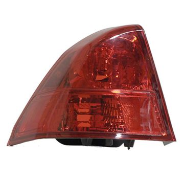 Tail Light Assembly Left Quarter Panel Mounted: w/o Bulbs or Sockets Canada/Japan/USA Built for Honda Civic Sedan 2003-2005