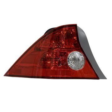Tail Light Assembly Left Quarter Panel Mounted w/o Bulbs or Sockets for Honda Civic Coupe 2004-2005