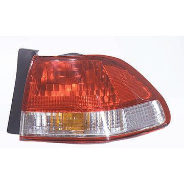 Tail Light Assembly Right Body Mounted w/o Bulbs or Sockets for Honda Accord Sedan 2001-2002
