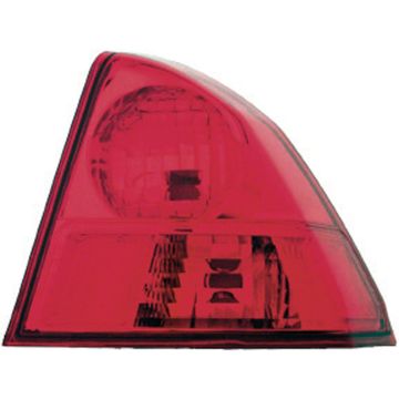 Tail Light Assembly Right Quarter Panel Mounted w/o Bulbs or Sockets Canada/Japan/USA Built CAPA for Honda Civic Sedan 2003-2005