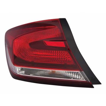 Tail Light Assembly Left Outer CAPA for Honda Civic Sedan 2013-2015