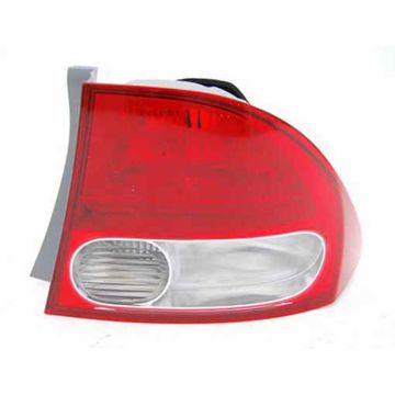 Tail Light Housing Right Includes Lens for Honda Civic Sedan 2009-2011