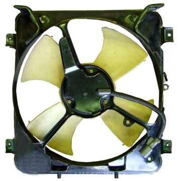 A/C Condenser Fan Assembly Includes Motor/Blade/Shroud for Honda Civic 1999-2000