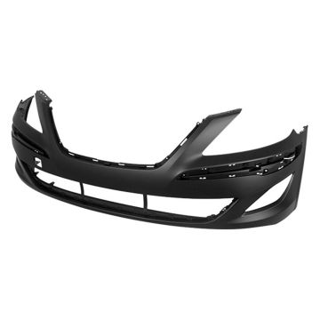 Bumper Cover Front w/o Park Assist System Primed CAPA for Hyundai Genesis Sedan 2012-2014
