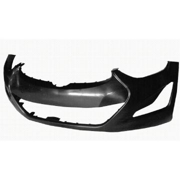 Bumper Cover Front Primed Korea Built CAPA for Hyundai Elantra Sedan 2014-2016