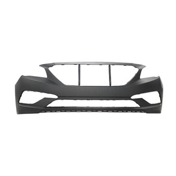 Bumper Cover Front Standard Type w/o Park Assist Primed CAPA for Hyundai Sonata GL Limited SE GLS Sport Sport Tech Premium 2015-2017