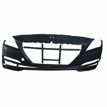 Bumper Cover Front w/o Front Object Sensors w/o Headlamp Washers Primed CAPA for Genesis G80 Hyundai Genesis