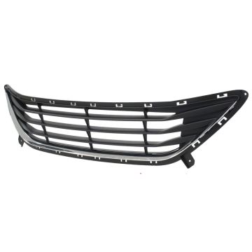 Bumper Cover Grille Front w/o Chrome Trim USA Built CAPA for Hyundai Elantra Sedan 2011-2013