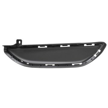 Bumper Insert Front Left Lower Fog Lamp Opening Cover Matte Black for Hyundai Tucson 2019-2021