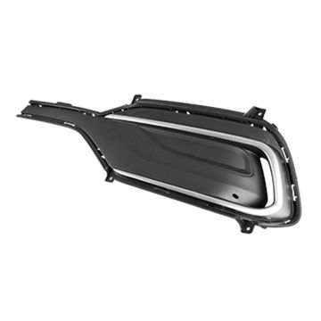 Bumper Insert Front Left Fog Lamp Opening Cover Assembly w/o Fog Lamps CAPA for Hyundai Santa Fe Sport 2018