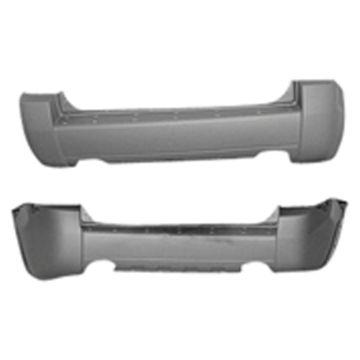 Bumper Cover Rear w/o Garnish Primed for Hyundai Tucson 2005-2009