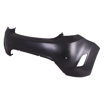 Bumper Cover Rear w/Rear Object Sensors Primed CAPA for Hyundai Veloster 2012-2017