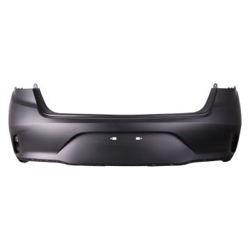 Bumper Cover Rear w/o Rear Object Sensors Primed CAPA for Hyundai Sonata 2018-2019