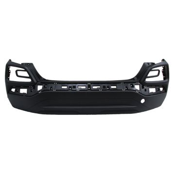 Bumper Cover Rear From 12-7-17 w/Integral Skid w/o Park Assist Primed CAPA for Hyundai Kona SE Essential SEL 2018-2021