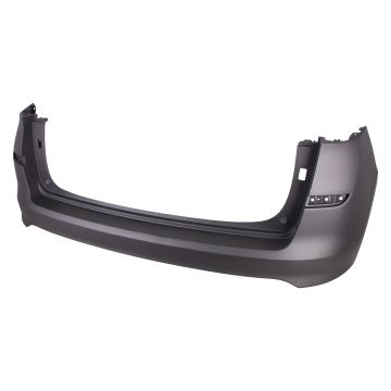 Bumper Cover Rear w/o Park Assist Sensors Primed CAPA for Hyundai Tucson 2019-2021