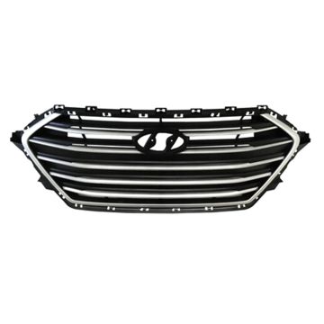 Grille Assembly Silver Korea Built for Hyundai Elantra Sedan 2017-2018