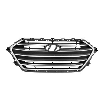 Grille Assembly Silver USA Built for Hyundai Elantra Sedan 2017-2018