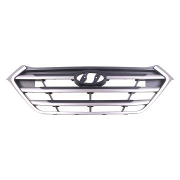 Grille Assembly w/o Pedestrian Recognition From 5-16-16 CAPA for Hyundai Tucson 2017-2018