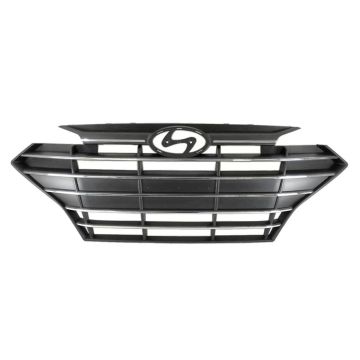 Grille Assembly w/o Intelligent Cruise Control USA Built CAPA for Hyundai Elantra Sedan 2019-2020
