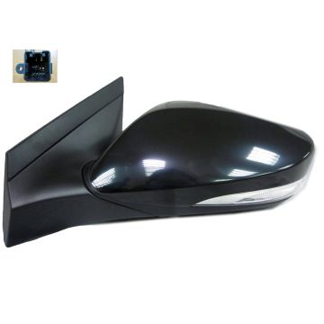 Door Mirror Assembly Left Power Non-Heated w/Signal Lamps for Hyundai Accent 2012-2016