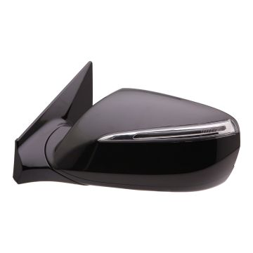 Door Mirror Assembly Left Power Heated w/Signal Lamp w/o Blind Spot Detection for Hyundai Santa Fe Sport 2013-2017