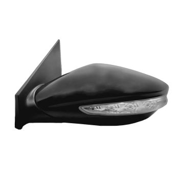 Door Mirror Assembly Left Matte Black for Hyundai Sonata Hybrid Hybrid Premium Hybrid Limited 2011-2015