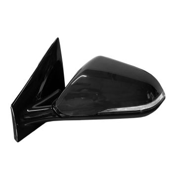 Door Mirror Assembly Left w/BLIS w/Signal Lamp w/o Memory Gloss Black Base for Hyundai Sonata 2015-2017
