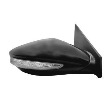 Door Mirror Assembly Right Matte Black for Hyundai Sonata Hybrid Hybrid Premium Hybrid Limited 2011-2015