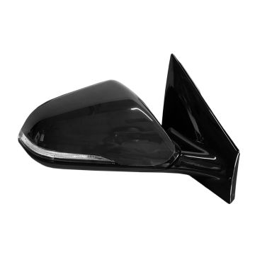 Door Mirror Assembly Right w/BLIS w/Signal Lamp w/o Memory Gloss Black Base for Hyundai Sonata 2015-2017
