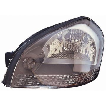 Headlight Assembly Composite Left Clear Reflector Gray Bezel CAPA for Hyundai Tucson 2005-2009