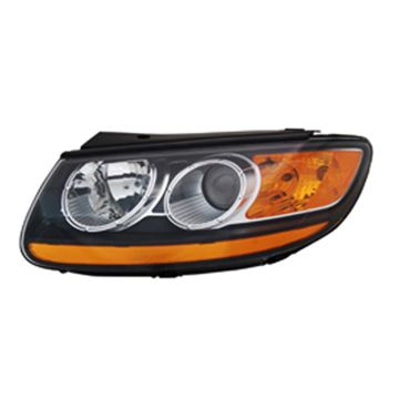 Headlight Assembly Composite Left From 7-11-07 w/Non-Replaceable Bulbs for Hyundai Santa Fe 2007-2009