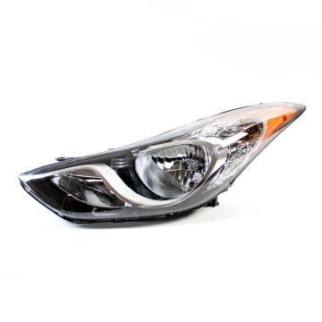 Headlight Assembly Composite Left USA Built CAPA for Hyundai Elantra Sedan 2011-2013