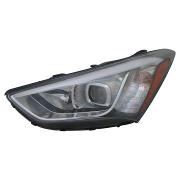 Headlight Assembly Composite Left 7 Seat Halogen for Hyundai Santa Fe Limited GLS 2013-2016