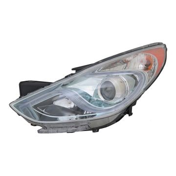 Headlight Assembly Composite Left CAPA for Hyundai Sonata Hybrid Hybrid Premium Hybrid Limited 2011-2015