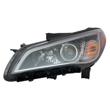 Headlight Assembly Composite Left Halogen CAPA for Hyundai Sonata Limited Sport Sport 2.0T Limited 2.0T Sport Tech 2015-2017