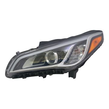 Headlight Assembly Composite Left HID w/o Dynamic Bending Light CAPA for Hyundai Sonata 2015-2017