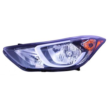 Headlight Assembly Composite Left w/o LED Position Lamp Korea Built for Hyundai Elantra 2014-2016