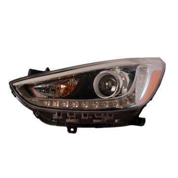 Headlight Assembly Composite Left LED Projector Type CAPA for Hyundai Accent 2012-2017
