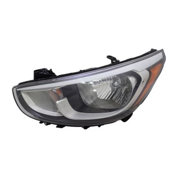 Headlight Assembly Composite Left CAPA for Hyundai Accent 2015-2017