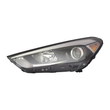 Headlight Assembly Composite Left Halogen w/LED Position Lamp CAPA for Hyundai Tucson 2016-2018