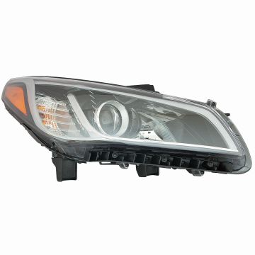 Headlight Assembly Composite Left w/DRL Canada Type CAPA for Hyundai Sonata Eco SE 2015-2017