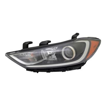 Headlight Assembly Composite Left HID w/Dynamic Bending CAPA for Hyundai Elantra 2017-2018