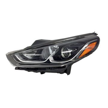 Headlight Assembly Composite Left Halogen CAPA for Hyundai Sonata 2018-2019
