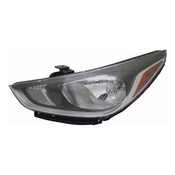 Headlight Assembly Composite Left Halogen Standard Type CAPA for Hyundai Accent Hatchback Sedan 2018-2022