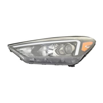 Headlight Assembly Composite Left Halogen w/o LED Position Lamp CAPA for Hyundai Tucson 2019-2021