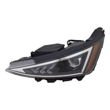 Headlight Assembly Composite Left Halogen w/o LED Daytime Running Lamps Korea Built for Hyundai Elantra 2019-2020