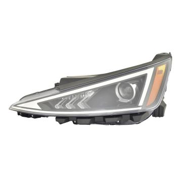 Headlight Assembly Composite Left Halogen w/o LED Daytime Running Lamps Korea Built CAPA for Hyundai Elantra 2019-2020