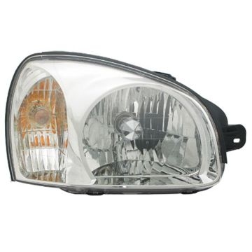 Headlight Assembly Composite Right Includes Park/Signal Lamps From 7/15/03 for Hyundai Santa Fe 2003-2006